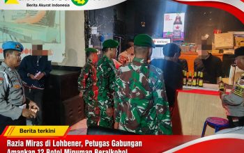 Razia Miras di Lohbener, Petugas Gabungan Amankan 12 Botol Minuman Beralkohol