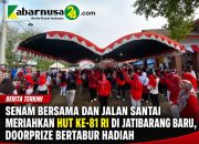 Senam Bersama dan Jalan Santai Meriahkan HUT ke-81 RI di Jatibarang Baru, Doorprize Bertabur Hadiah