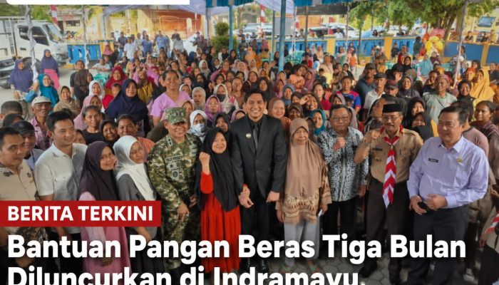 Bantuan Pangan Beras Tiga Bulan Diluncurkan di Indramayu, 317.133 Penerima Manfaat