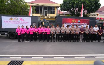 Polda Sumut Berangkatkan 25 Ton Bantuan Kemanusiaan Tahap Pertama untuk Korban Gempa NTT