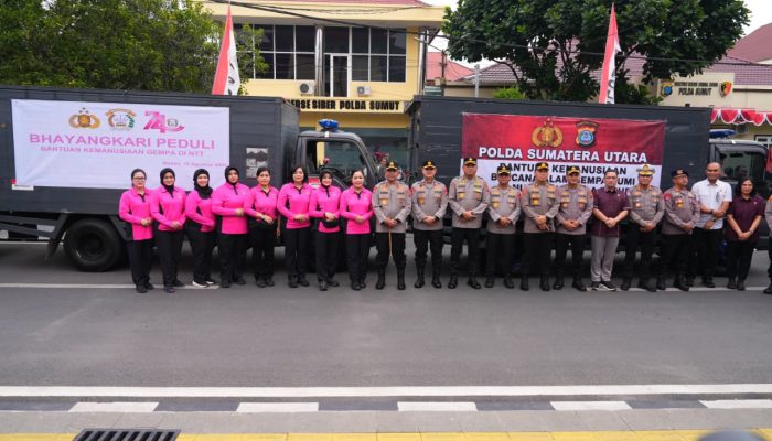 Polda Sumut Berangkatkan 25 Ton Bantuan Kemanusiaan Tahap Pertama untuk Korban Gempa NTT