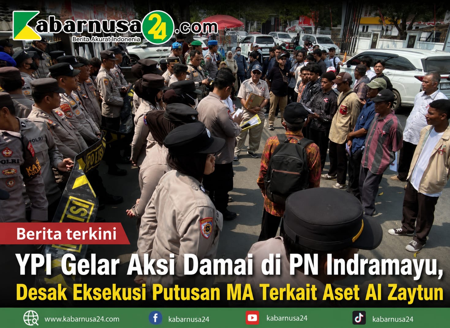 YPI Gelar Aksi Damai di PN Indramayu, Desak Eksekusi Putusan MA Terkait Aset Al Zaytun
