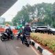Tidak Ada Petugas dan Bahayakan Pengguna Lain, Depan Kantor Walikota Jakarta Selatan Banyak Motor Muter Balik Ditempat Larangan