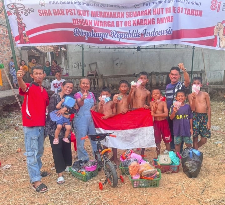 Semangat Kemerdekaan Menggema, SIRA dan PST Bersama Warga Karang Anyar Rayakan HUT RI ke-81