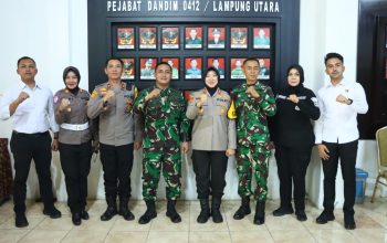 Kapolres Lampung Utara Perkuat Sinergis TNI-polri Bersama Dandim 0412