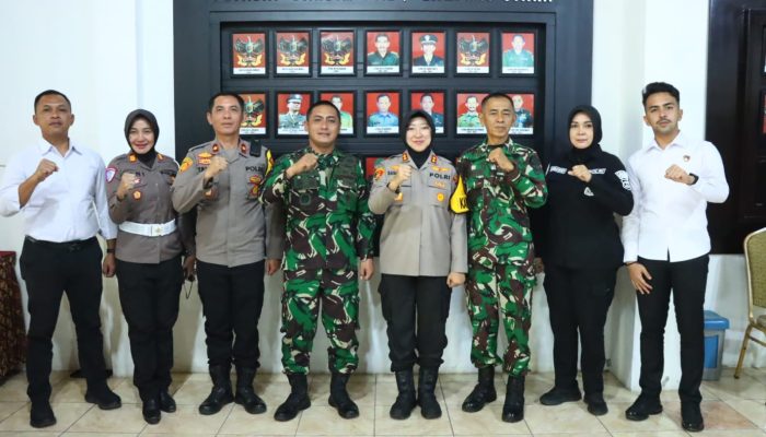 Kapolres Lampung Utara Perkuat Sinergis TNI-polri Bersama Dandim 0412