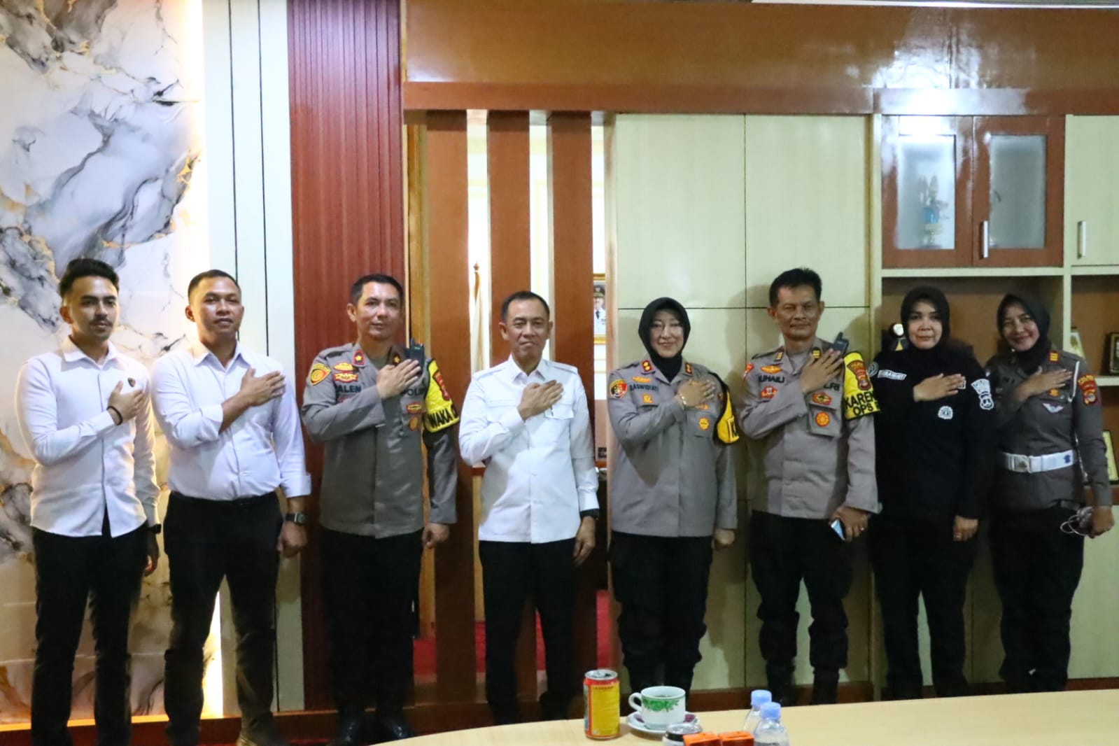 Kapolres Lampung Utara Perkuat Sinergitas dengan Pemkab, Cegah Kompliik Sosial