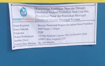 Abaikan Undang-undang KIP, Sekolah SMPN 11 Depok Tutup Akses Wartawan Cek Proyek Rp 836 Juta dari APBN