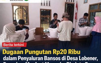 Dugaan Pungutan Rp20 Ribu dalam Penyaluran Bansos di Desa Lobener, Penerima Manfaat Mengaku Diminta Bayar