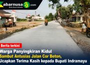 Warga Panyingkiran Kidul Sambut Antusias Jalan Cor Beton, Ucapkan Terima Kasih kepada Bupati Indramayu
