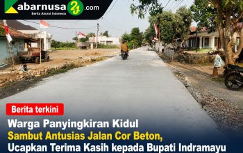 Warga Panyingkiran Kidul Sambut Antusias Jalan Cor Beton, Ucapkan Terima Kasih kepada Bupati Indramayu