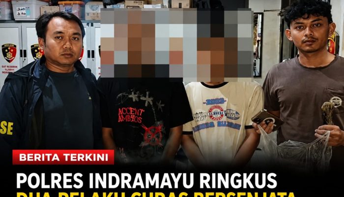 Polres Indramayu Ringkus Dua Pelaku Curas Bersenjata Celurit di Anjatan dalam Operasi Libas Lodaya 2026