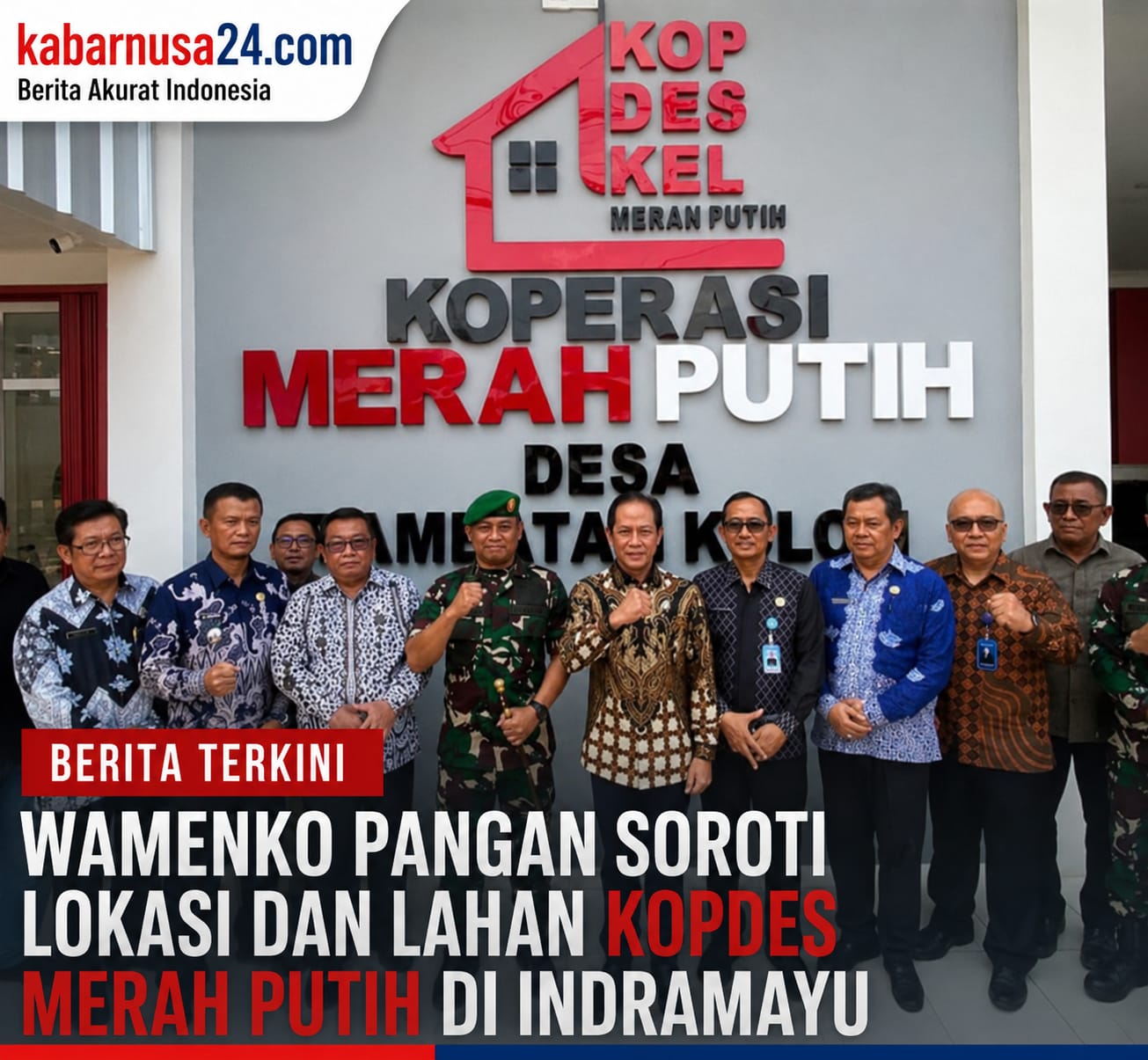 Wamenko Pangan Soroti Lokasi dan Lahan Kopdes Merah Putih di Indramayu