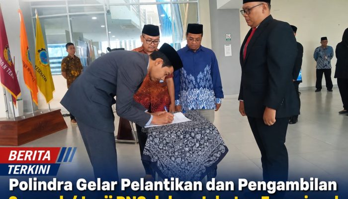 Polindra Gelar Pelantikan dan Pengambilan Sumpah/Janji PNS dalam Jabatan Fungsional
