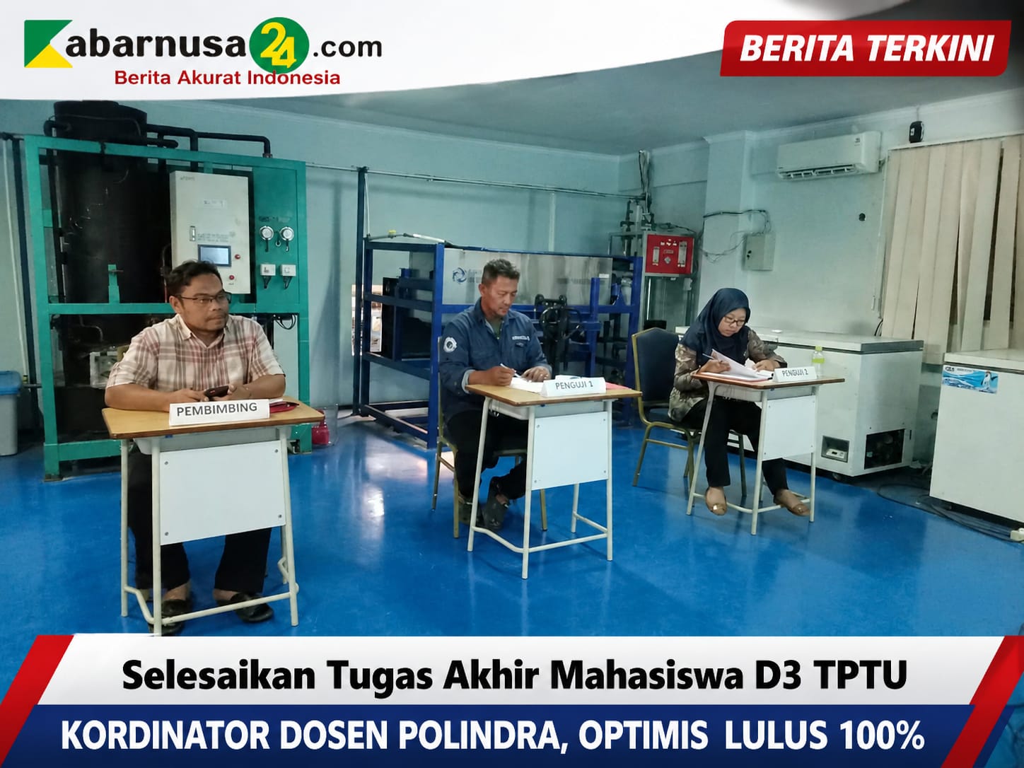 Selesaikan Tugas Akhir Mahasiswa D3 TPTU Kordinator Dosen Polindra, Optimis Lulus 100