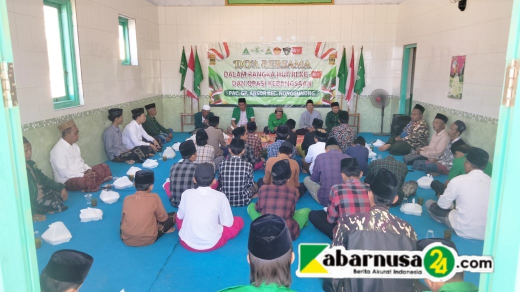Semarak HUT RI ke-81, GP Ansor Nonggunong Perkuat Nasionalisme Lewat Doa Bersama dan Orasi Kebangsaan