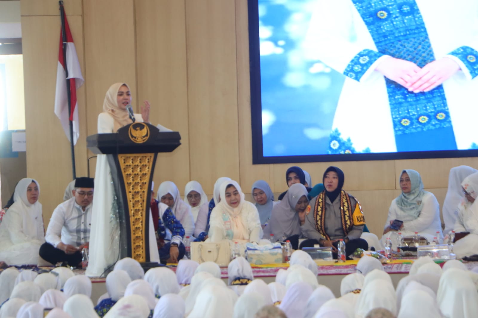 Kapolres Lampung Utara Hadiri Pengajian Akbar BKMT dalam Rangka HUT RI Ke-81