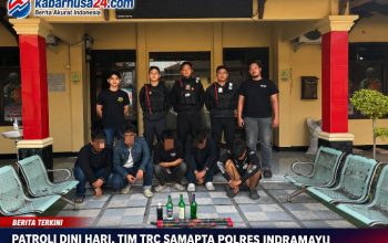Patroli Dini Hari, Tim TRC Samapta Polres Indramayu Amankan 24 Pemuda, Temukan Airsoft Gun dan Miras Patroli Dini Hari, Tim TRC Samapta Polres Indramayu Amankan 24 Pemuda, Temukan Airsoft Gun dan Miras
