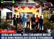Sebulan Buron, Joki Curanmor Motor Milik Kuwu Mundakjaya Diciduk di Persawahan