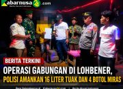 Operasi Gabungan di Lohbener, Polisi Amankan 16 Liter Tuak dan 4 Botol Miras