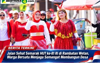 Jalan Sehat Semarak HUT ke-81 RI di Rambatan Wetan, Warga Bersatu Menjaga Semangat Membangun Desa