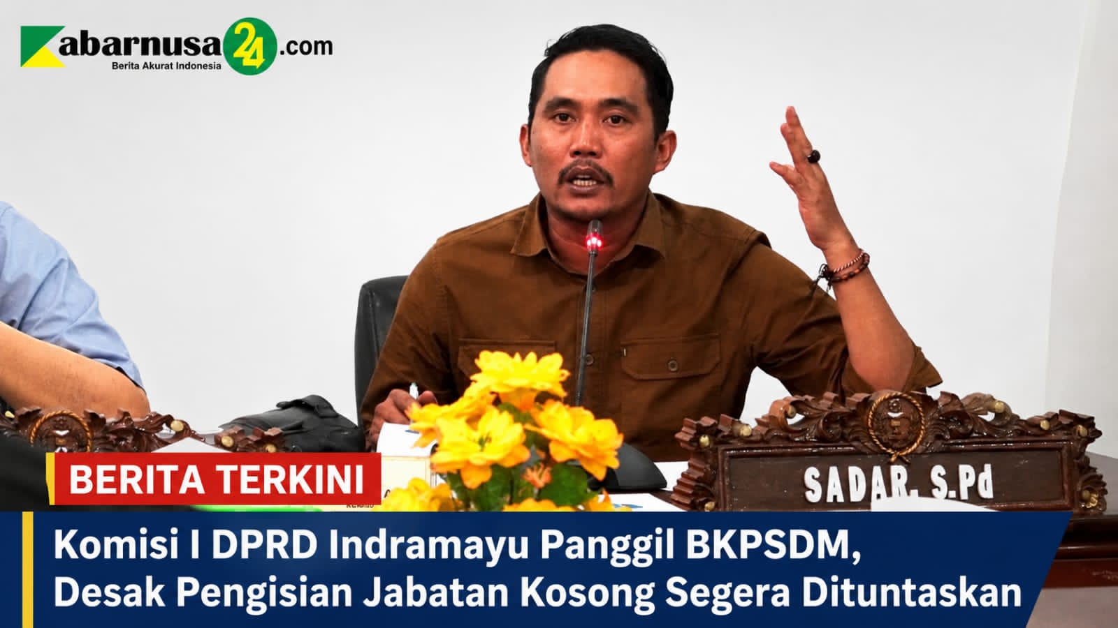 Komisi I DPRD Indramayu Panggil BKPSDM, Desak Pengisian Jabatan Kosong Segera Dituntaskan
