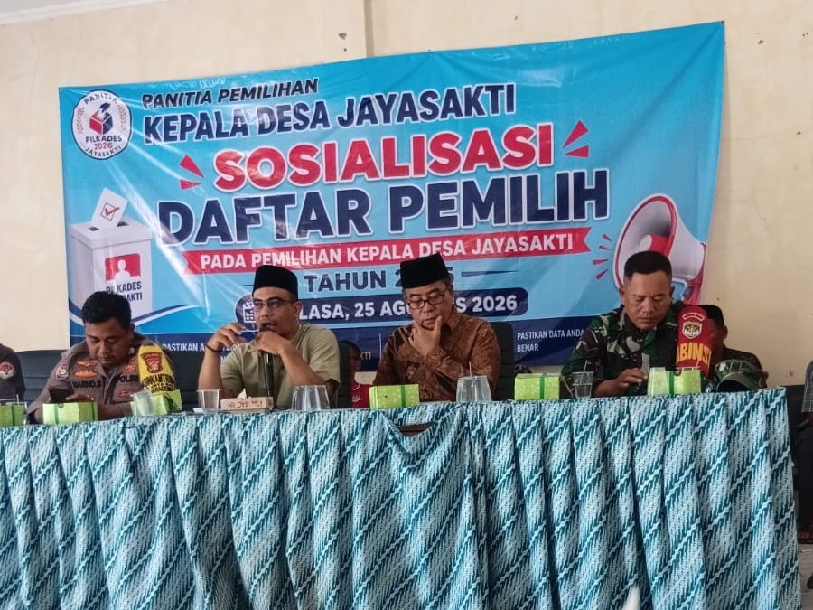Sosialisasi Daftar Pemilih Pilkades Jayasakti 2026, Panitia Soroti Kesiapan Sistem Digital