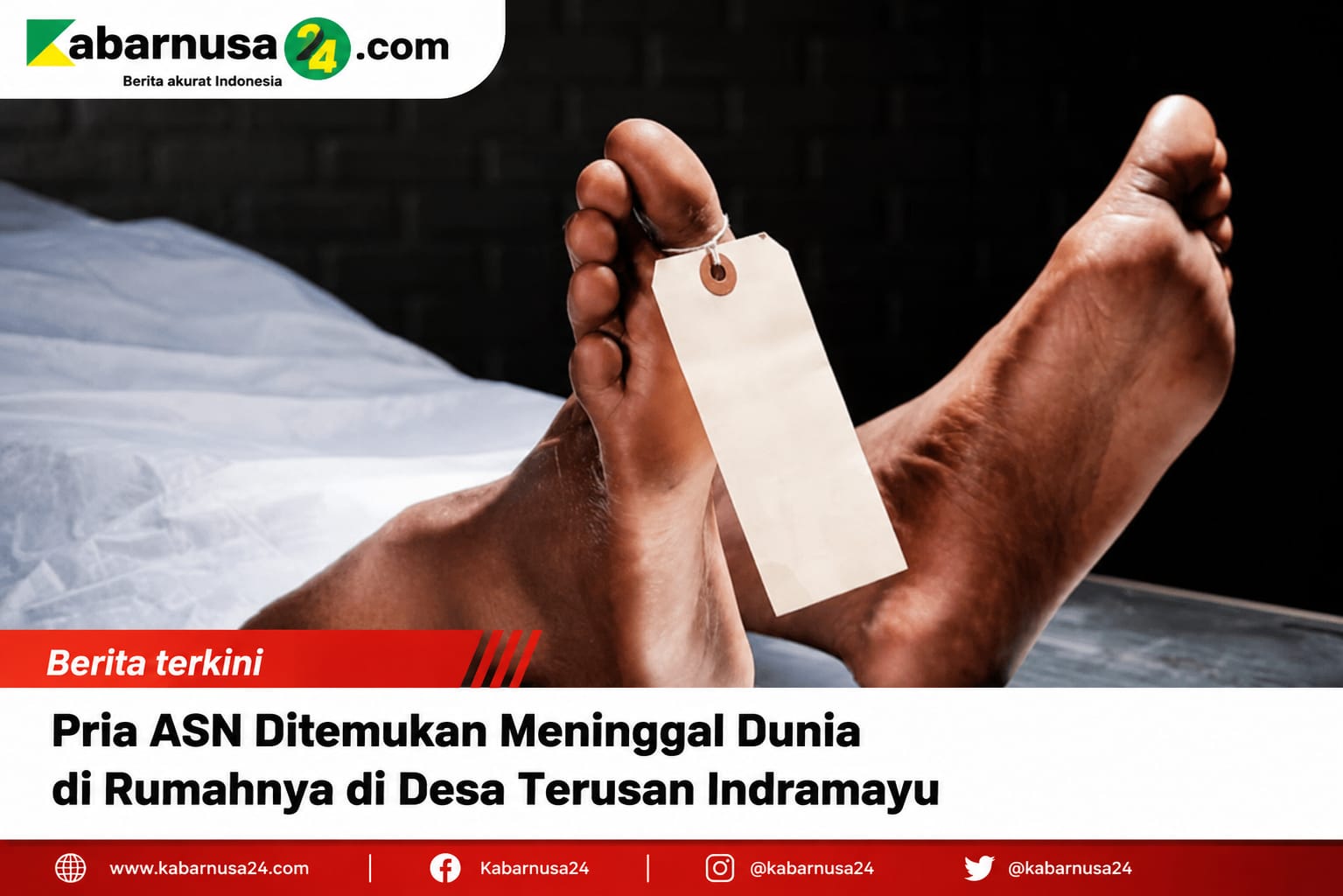 Pria ASN Ditemukan Meninggal Dunia di Rumahnya di Desa Terusan Indramayu
