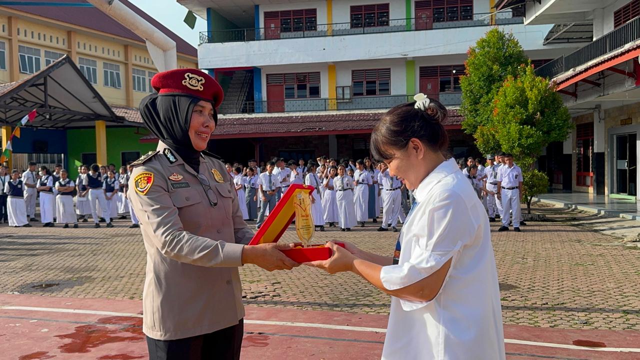 Polwan Goes to School, Polda Sumut Edukasi Pelajar Lindungi Diri di Ruang Digital