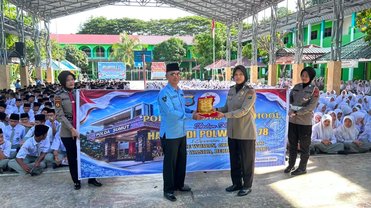 Polwan Goes to School, Polda Sumut Edukasi Pelajar Lindungi Diri di Ruang Digital