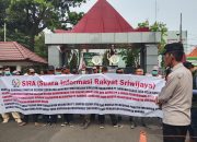Unjuk Rasa di Kantor Gubernur Sumsel SIRA Menuntut Segera Tutup PT.Samora Usaha Jaya OKI