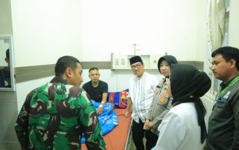 Bupati, Kapolres dan Dandim Jenguk Dua Anggota Polres Lampung Utara yang Terluka