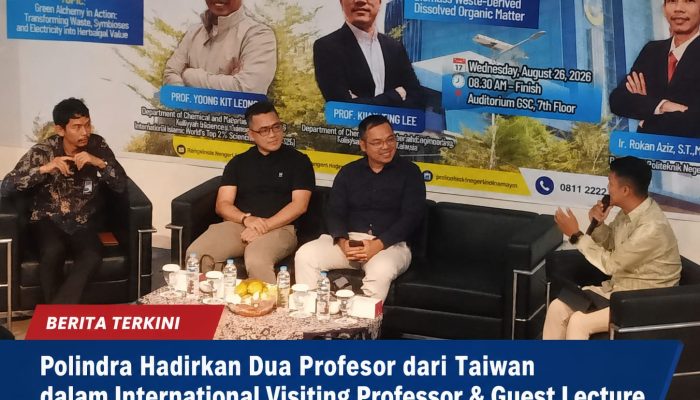 Polindra Hadirkan Dua Profesor dari Taiwan dalam International Visiting Professor & Guest Lecture