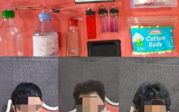 Tiga Orang Diamankan Polsek Bukit Kemuning,Diduga Terlibat Penyalahgunaan Sabu
