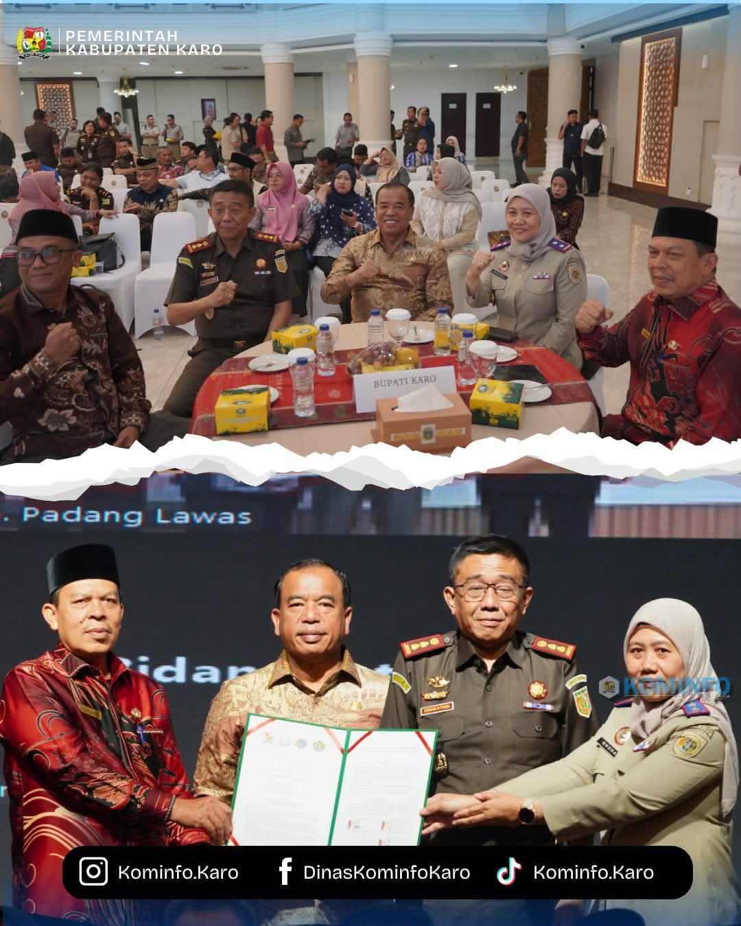 Bupati Karo Teken MoU Percepatan Pendaftaran Tanah Wakaf Bupati Karo Teken MoU Percepatan Pendaftaran Tanah Wakaf