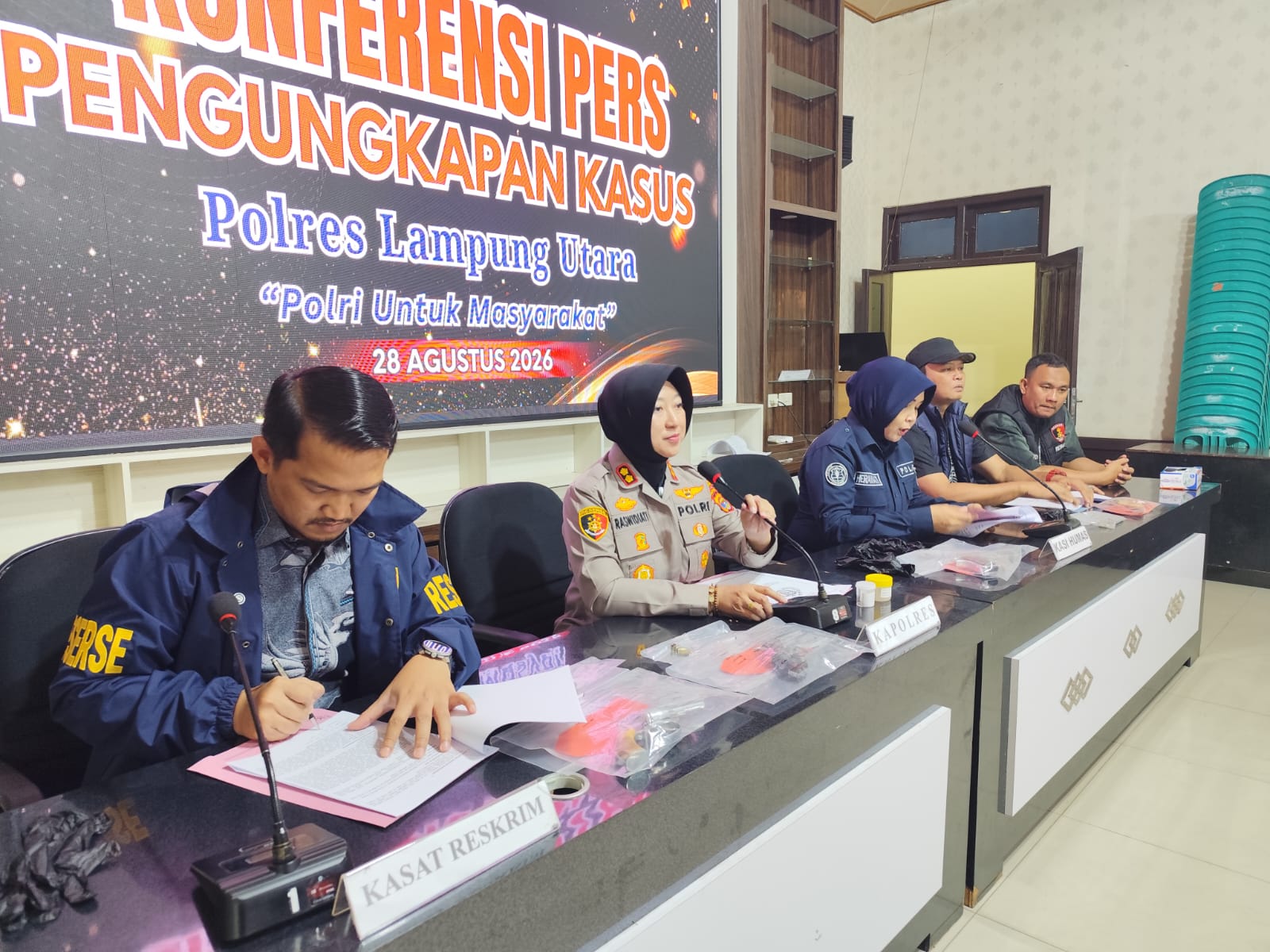 Gebrak Kapolres Baru, Polres Lampung Utara Ungkap 48 Kasus C3,20 Tersangka Diamankan Dalam Sebulan