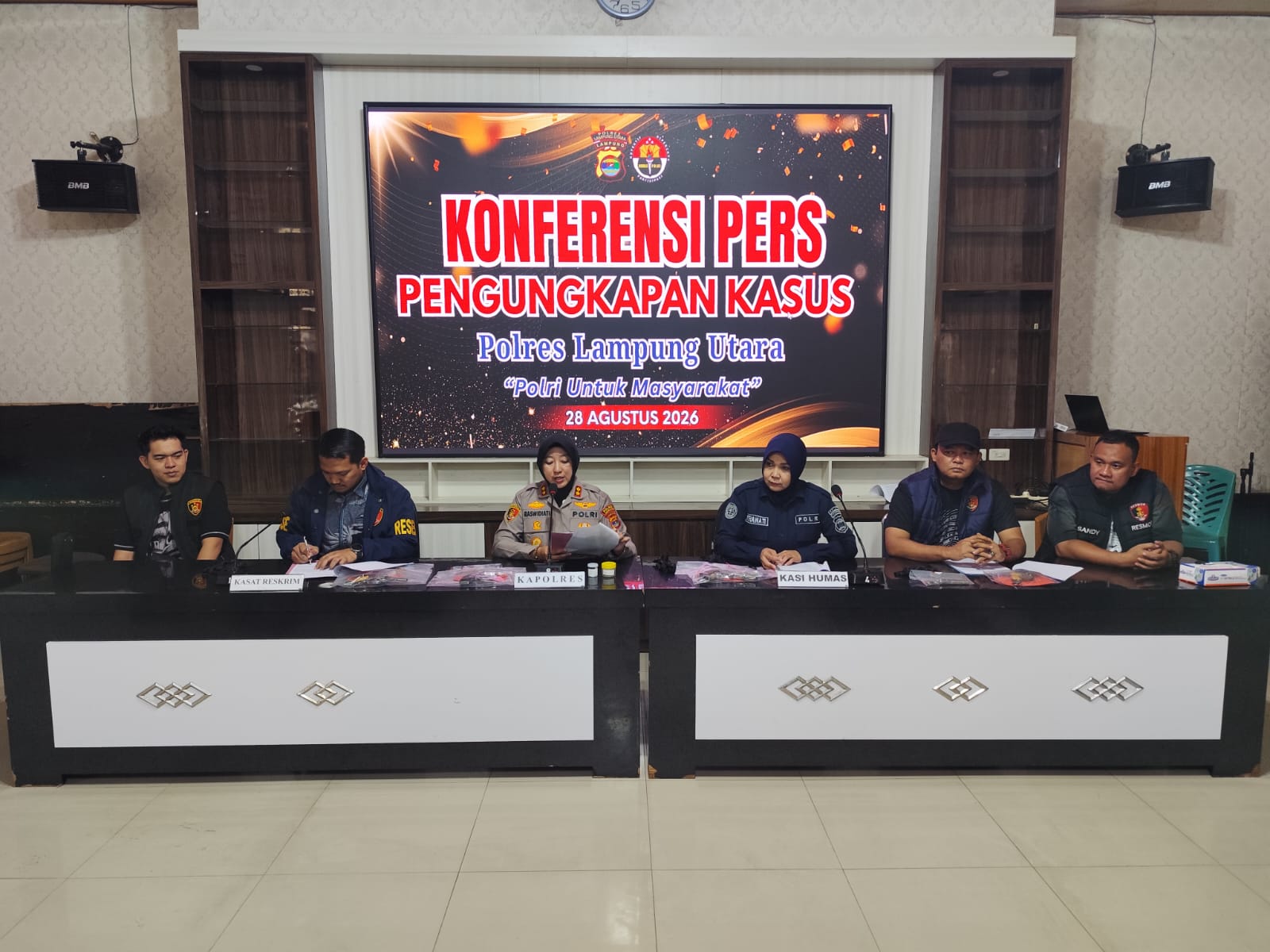 Polres Lampung Utara Gaspol Berantas Kejahatan,43 Kasus C3 Terungkap