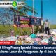 Polsek Sliyeg Pasang Spanduk Imbauan Larangan Pembakaran Lahan dan Penggunaan Api di Area Terbuka