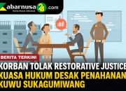 Korban Tolak Restorative Justice, Kuasa Hukum Desak Penahanan Kuwu Sukagumiwang