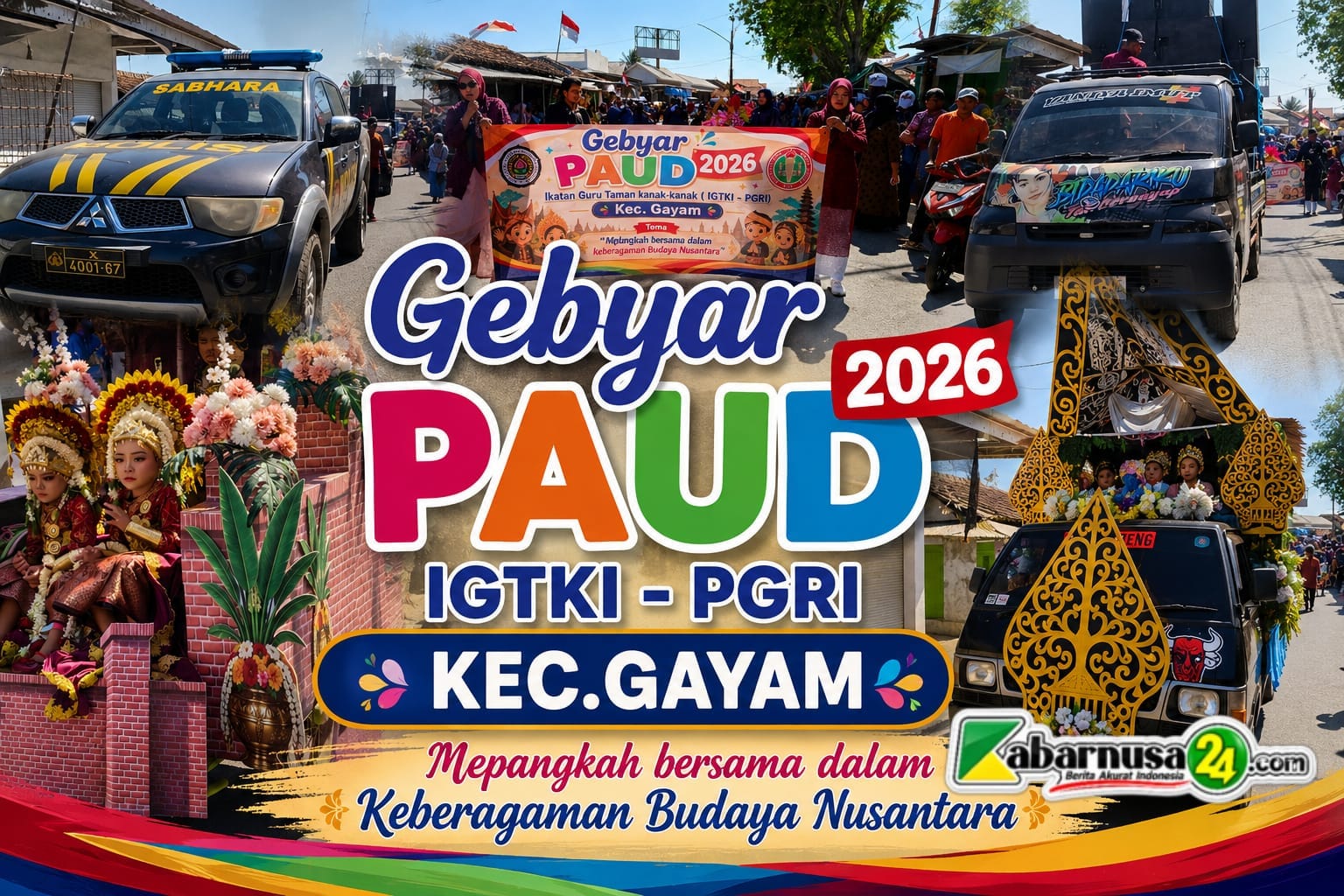Semarak Gebyar PAUD 2026 IGTKI-PGRI Kecamatan Gayam Berlangsung Meriah