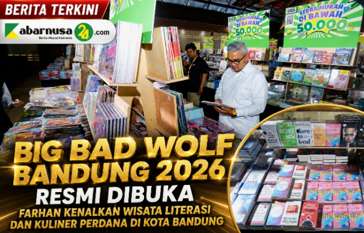 Big Bad Wolf Bandung 2026 Resmi Dibuka, Farhan Kenalkan Wisata Literasi dan Kuliner Perdana di Kota Bandung