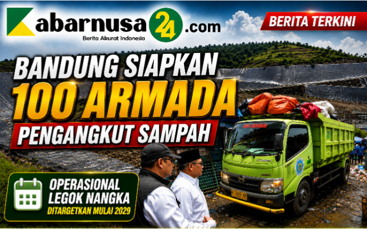 Bandung Siapkan 100 Armada Pengangkut Sampah, Operasional Legok Nangka Ditargetkan Mulai 2029