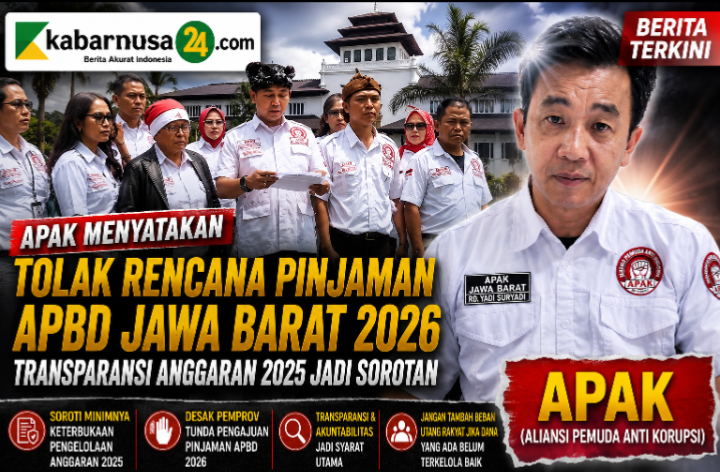 APAK Tolak Rencana Pinjaman APBD Jawa Barat 2026, Desak Pemprov Utamakan Transparansi Anggaran