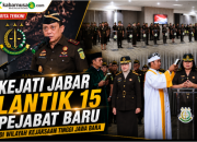 KEJATI JABAR LANTIK 15 PEJABAT BARU DI WILAYAH KEJAKSAAN TINGGI JAWA BARAT
