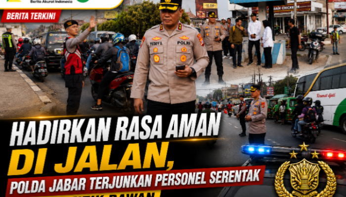 Hadirkan Rasa Aman di Jalan, Polda Jabar Terjunkan Personel Serentak di Titik Titik Rawan