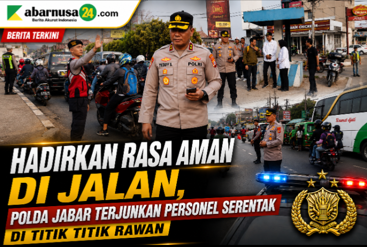 Hadirkan Rasa Aman di Jalan, Polda Jabar Terjunkan Personel Serentak di Titik Titik Rawan