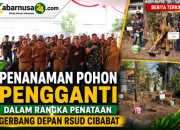 PENANAMAN POHON PENGGANTI DALAM RANGKA PENATAAN GERBANG DEPAN RSUD CIBABAT