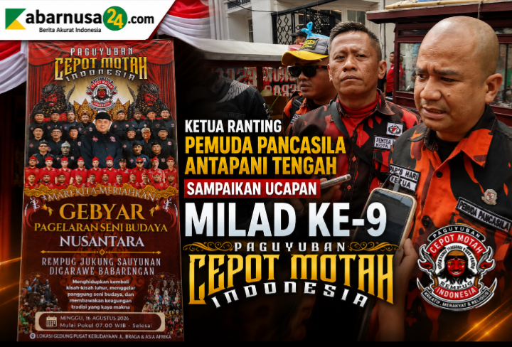 Ketua Ranting Pemuda Pancasila Antapani Tengah Sampaikan Ucapan Milad ke-9 Paguyuban Cepot Motah Indonesia