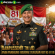 Danpusenif TNI AD pada Panggung Hiburan Syukuran HUT ke-81 Republik Indonesia