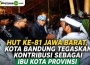 HUT ke-81 Jawa Barat, Kota Bandung Tegaskan Kontribusi sebagai Ibu Kota Provinsi